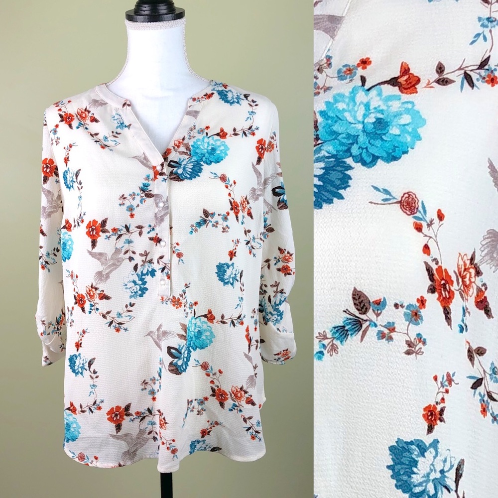 Sarah Michelle Flower Blouse Size PXL